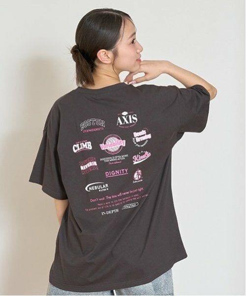 Lovetoxic / ラブトキシック Tシャツ | 【LTXC】【GOODPRICE】【綿100％】ロゴバックプリントTシャツ（チャコール）