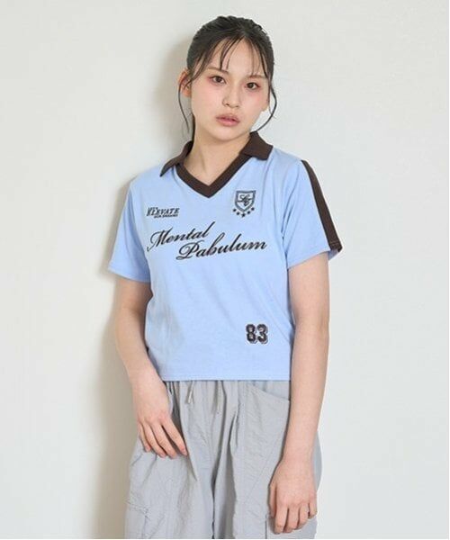 Lovetoxic / ラブトキシック Tシャツ | 【LTXC】【吸水速乾/さらさら】スキッパーゲームT（サックス）