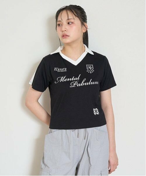 Lovetoxic / ラブトキシック Tシャツ | 【LTXC】【吸水速乾/さらさら】スキッパーゲームT（黒）