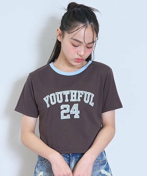 Lovetoxic / ラブトキシック Tシャツ | 【LTXC】【接触冷感/ひんやり】アップリチビT（茶）