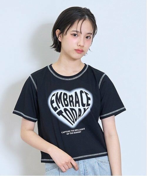 Lovetoxic / ラブトキシック Tシャツ | 【LTXC】【吸水速乾/さらさら】ハートスプレーT（黒）
