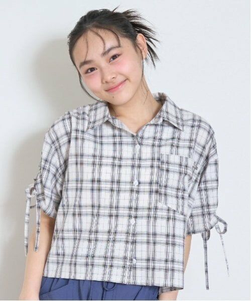 Lovetoxic / ラブトキシック シャツ・ブラウス | 【LTXC】ドロスト半袖チェックシャツ | 詳細1