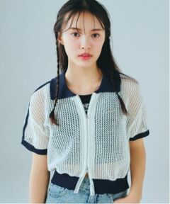 Lovetoxic / ラブトキシック カーディガン・ボレロ | 【LTXC】ラインメッシュカーデ
