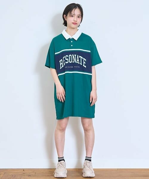 Lovetoxic / ラブトキシック ミニ丈・ひざ丈ワンピース | 【LTXC】【吸水速乾/さらさら】ラガーTワンピ | 詳細2