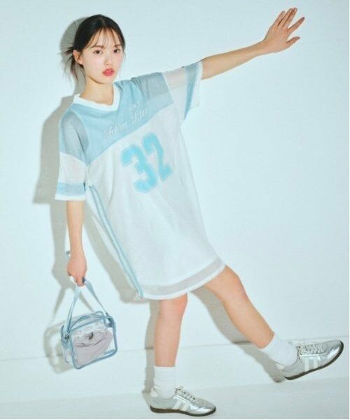 Lovetoxic / ラブトキシック ミニ丈・ひざ丈ワンピース | 【LTXC】【接触冷感/ひんやり】インナーつきメッシュワンピ | 詳細1