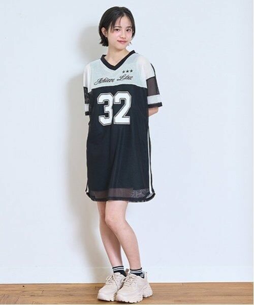 Lovetoxic / ラブトキシック ミニ丈・ひざ丈ワンピース | 【LTXC】【接触冷感/ひんやり】インナーつきメッシュワンピ | 詳細2