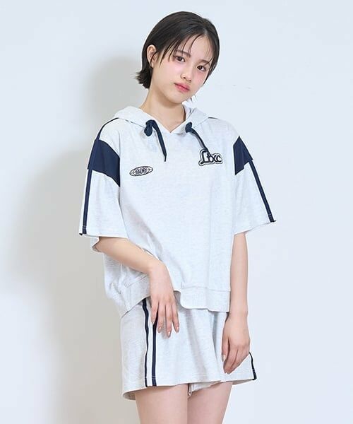 Lovetoxic / ラブトキシック パーカー | 【LTXC】【GOODPRICE】【綿100％】ラインパーカセットアップ | 詳細2