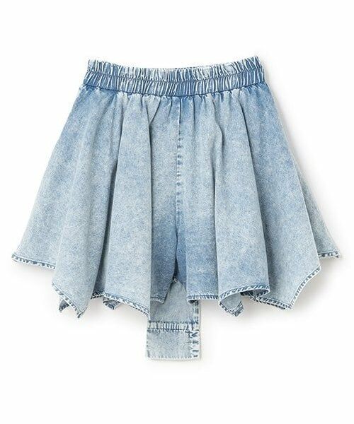 Lovetoxic / ラブトキシック ショート・ハーフ・半端丈パンツ | 【LTXC】腰巻き風デニムキュロット | 詳細1