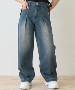 Lovetoxic / ラブトキシック その他パンツ | 【LTXC】タックワイドデニムパンツ