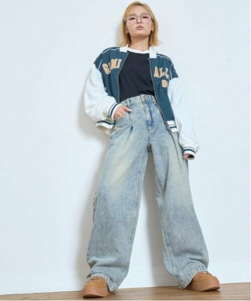 Lovetoxic / ラブトキシック その他パンツ | 【LTXC】タックワイドデニムパンツ | 詳細2