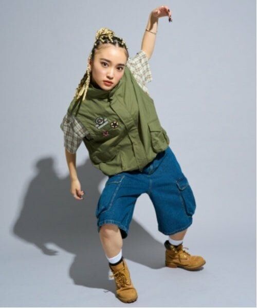 Lovetoxic / ラブトキシック ショート・ハーフ・半端丈パンツ | 【LTXC】【Dリーグ参戦チーム/CHANGE RAPTURES/AYUMI】ハーフデニムパンツ | 詳細1