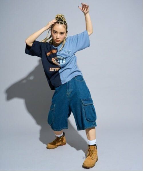 Lovetoxic / ラブトキシック ショート・ハーフ・半端丈パンツ | 【LTXC】【Dリーグ参戦チーム/CHANGE RAPTURES/AYUMI】ハーフデニムパンツ | 詳細2