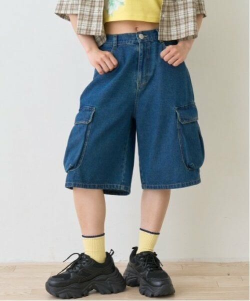 Lovetoxic / ラブトキシック ショート・ハーフ・半端丈パンツ | 【LTXC】【Dリーグ参戦チーム/CHANGE RAPTURES/AYUMI】ハーフデニムパンツ | 詳細3