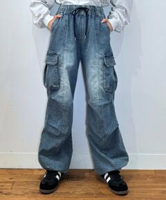 Lovetoxic / ラブトキシック その他パンツ | 【LTXC】【速乾】【ストレッチ】デニムカーゴパンツ