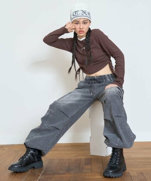 Lovetoxic / ラブトキシック その他パンツ | 【LTXC】【速乾】【ストレッチ】デニムカーゴパンツ | 詳細4