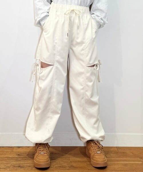 Lovetoxic / ラブトキシック その他パンツ | 【LTXC】【吸水速乾】スリットリボンパンツ（アイボリー）