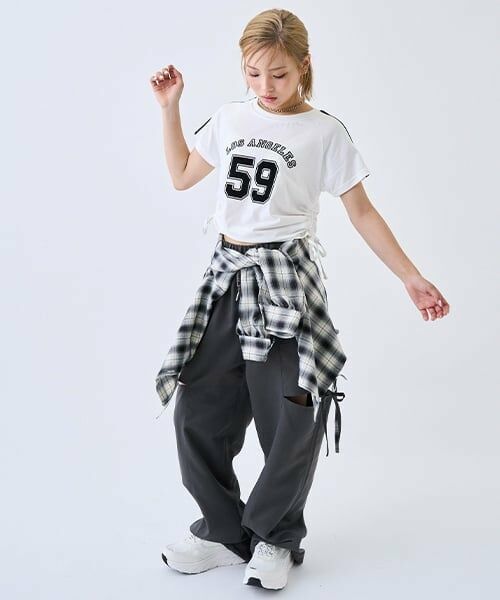 Lovetoxic / ラブトキシック その他パンツ | 【LTXC】【吸水速乾】スリットリボンパンツ | 詳細1