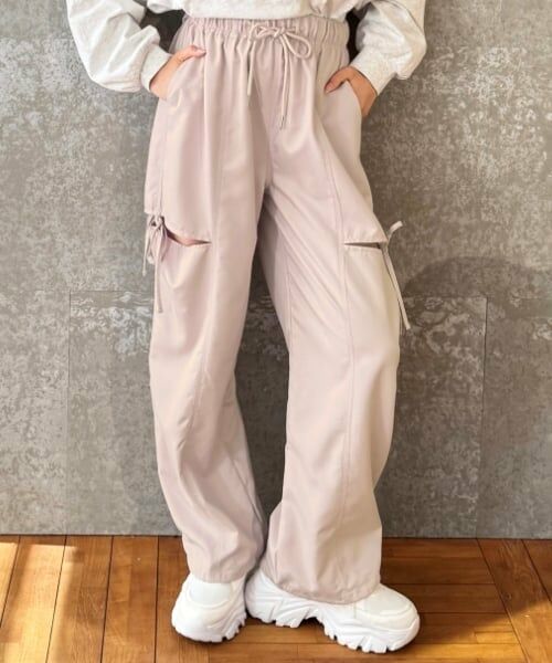 Lovetoxic / ラブトキシック その他パンツ | 【LTXC】【吸水速乾】スリットリボンパンツ（ピンク）