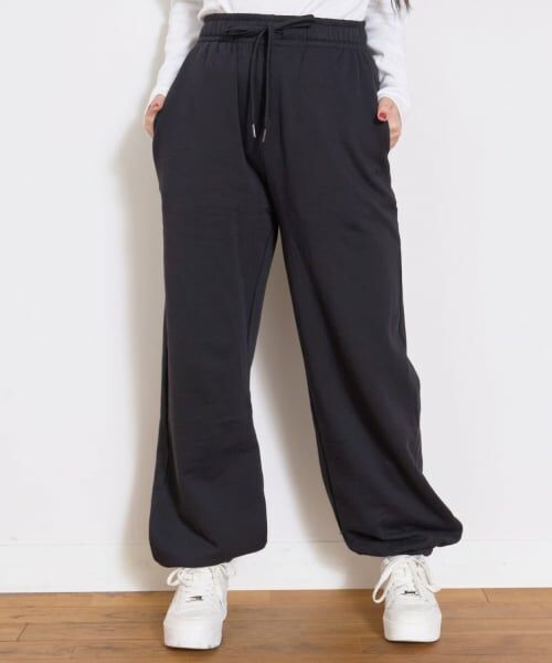 Lovetoxic / ラブトキシック その他パンツ | 【裏起毛】綿100％スウェットジョガーパンツ（黒）