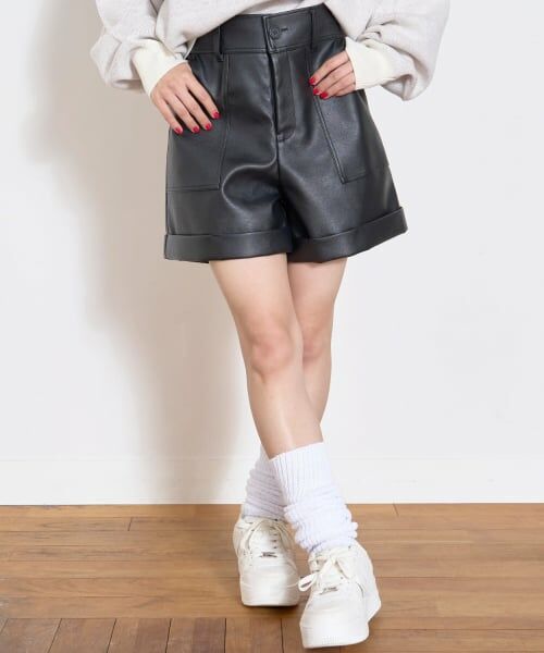 Lovetoxic / ラブトキシック ショート・ハーフ・半端丈パンツ | 【LTXC】合皮ショートパンツ | 詳細3