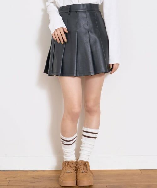 Lovetoxic / ラブトキシック ショート・ハーフ・半端丈パンツ | 【LTXC】合皮プリーツスカート | 詳細1