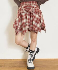 Lovetoxic / ラブトキシック ショート・ハーフ・半端丈パンツ | 【LTXC】腰巻き風チェックキュロット