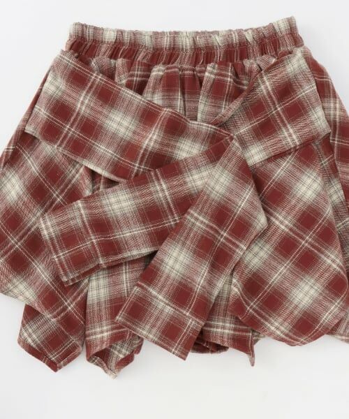 Lovetoxic / ラブトキシック ショート・ハーフ・半端丈パンツ | 【LTXC】腰巻き風チェックキュロット | 詳細10