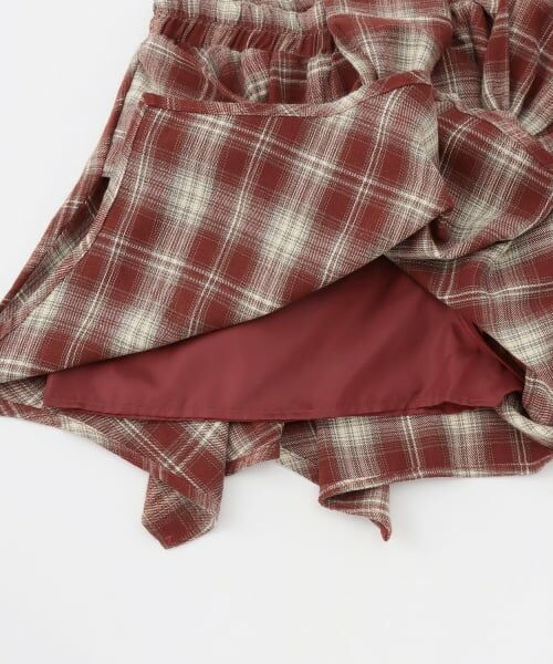 Lovetoxic / ラブトキシック ショート・ハーフ・半端丈パンツ | 【LTXC】腰巻き風チェックキュロット | 詳細12