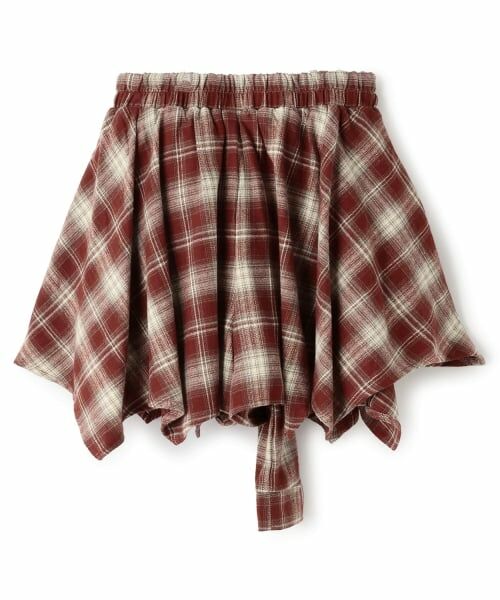 Lovetoxic / ラブトキシック ショート・ハーフ・半端丈パンツ | 【LTXC】腰巻き風チェックキュロット | 詳細8