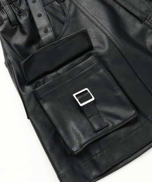 Lovetoxic / ラブトキシック ショート・ハーフ・半端丈パンツ | 【LTXC】合皮カーゴミニスカート | 詳細10