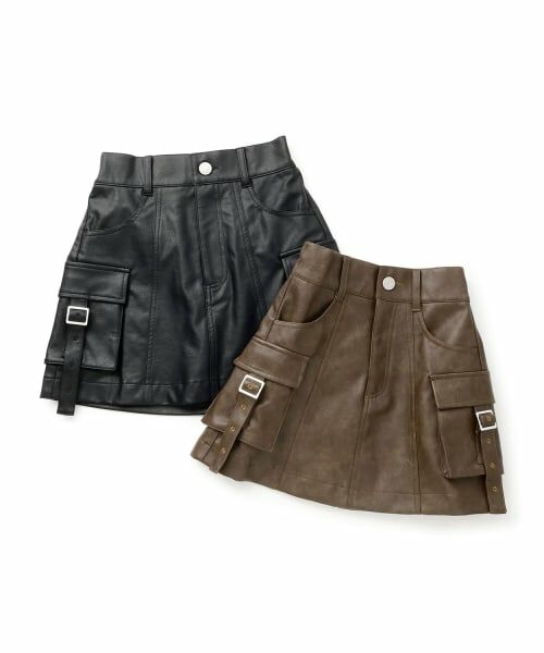 Lovetoxic / ラブトキシック ショート・ハーフ・半端丈パンツ | 【LTXC】合皮カーゴミニスカート | 詳細2