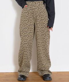 Lovetoxic / ラブトキシック その他パンツ | 【LTXC】レオパード柄ロングワイド゛パンツ