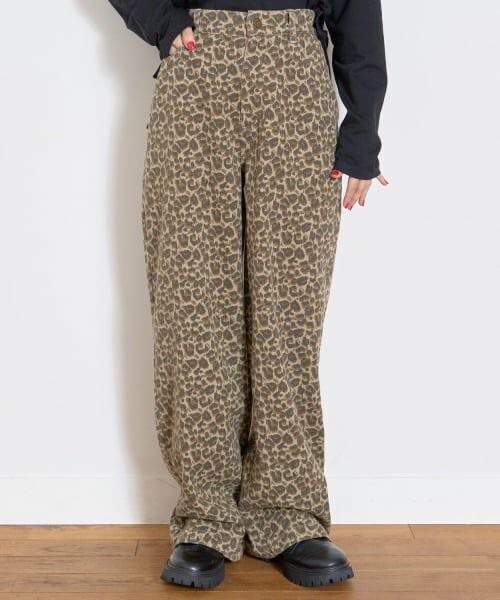 Lovetoxic / ラブトキシック その他パンツ | 【LTXC】レオパード柄ロングワイド゛パンツ | 詳細2