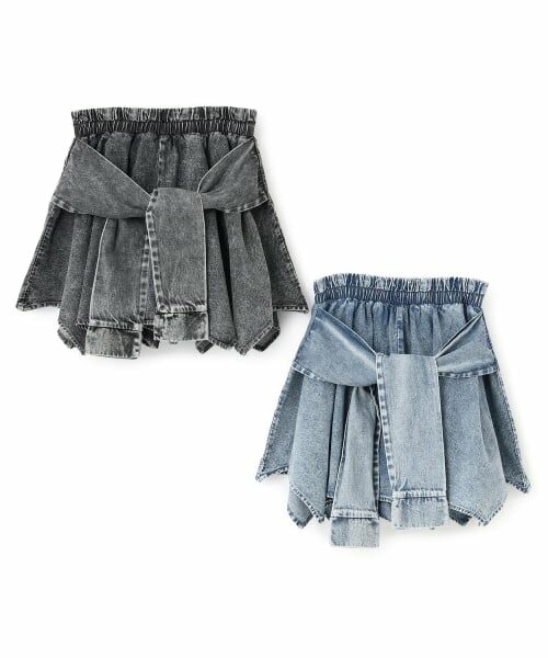 Lovetoxic / ラブトキシック ショート・ハーフ・半端丈パンツ | 【LTXC】腰巻き風デニムキュロット | 詳細5