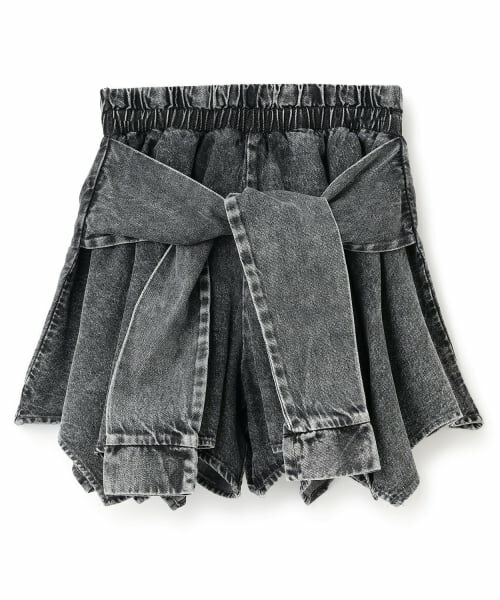 Lovetoxic / ラブトキシック ショート・ハーフ・半端丈パンツ | 【LTXC】腰巻き風デニムキュロット | 詳細7