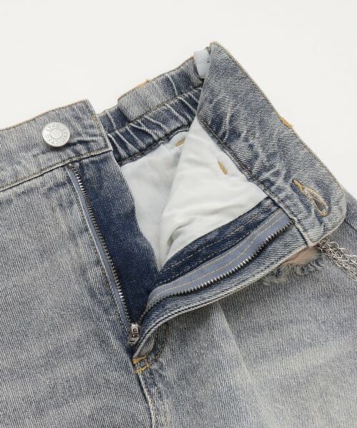 Lovetoxic / ラブトキシック ミニ・ひざ丈スカート | 【LTXC】チェーンつきダメージデニムミニスカート | 詳細3