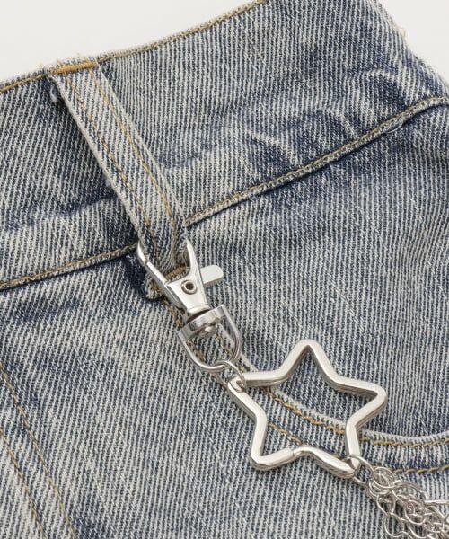 Lovetoxic / ラブトキシック ミニ・ひざ丈スカート | 【LTXC】チェーンつきダメージデニムミニスカート | 詳細5