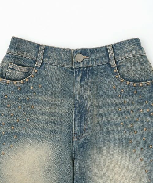 Lovetoxic / ラブトキシック その他パンツ | スタッズフリンジデニムパンツ | 詳細11