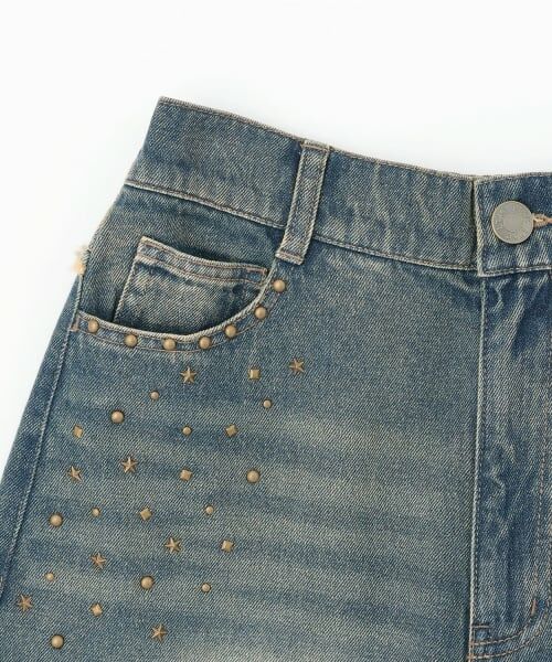 Lovetoxic / ラブトキシック その他パンツ | スタッズフリンジデニムパンツ | 詳細13