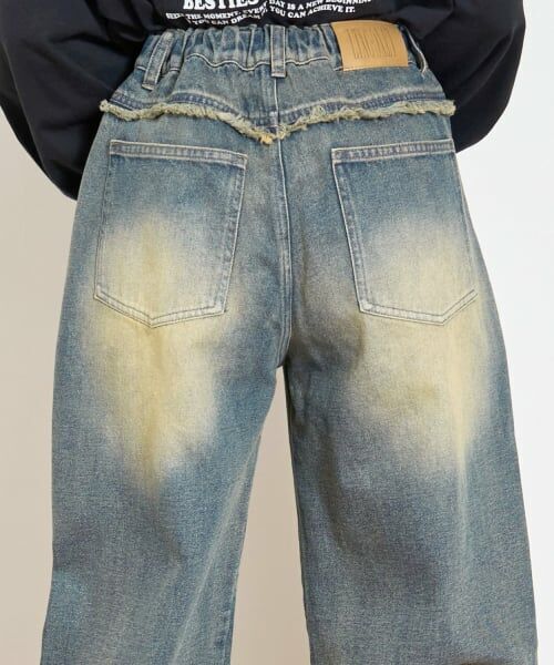 Lovetoxic / ラブトキシック その他パンツ | スタッズフリンジデニムパンツ | 詳細3