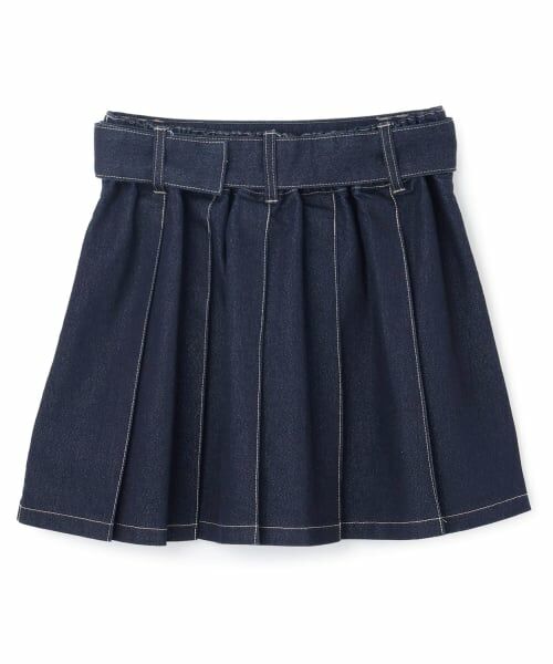 Lovetoxic / ラブトキシック ショート・ハーフ・半端丈パンツ | 【LTXC】美脚見えベルトつきデニムプリーツスカート | 詳細11