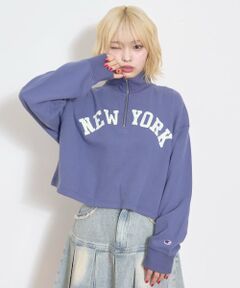 Lovetoxic / ラブトキシック スウェット | 【Champion】ハーフZIPプルオーバー