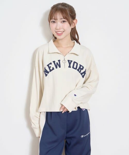 Lovetoxic / ラブトキシック スウェット | 【Champion】ハーフZIPプルオーバー | 詳細3