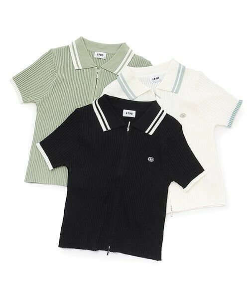 Lovetoxic / ラブトキシック ニット・セーター | 【LTXC】半袖衿ラインジップニット | 詳細7