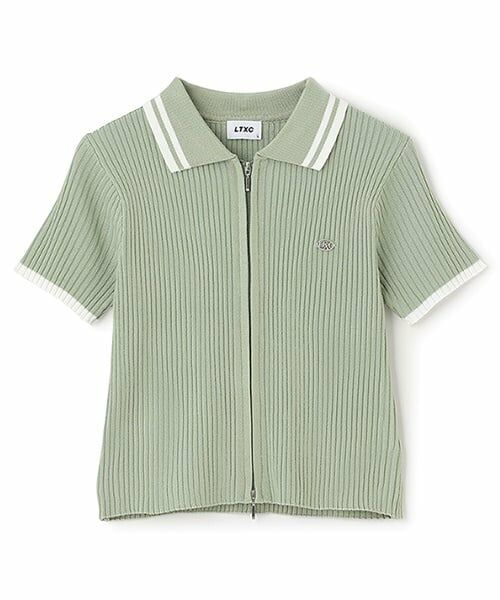 Lovetoxic / ラブトキシック ニット・セーター | 【LTXC】半袖衿ラインジップニット | 詳細9