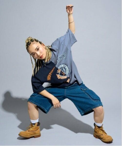 Lovetoxic / ラブトキシック Tシャツ | 【LTXC】【Dリーグ参戦チーム/CHANGE RAPTURES/AYUMI】ルーズハーフTシャツ | 詳細2