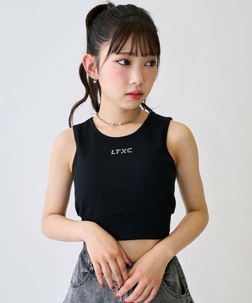 Lovetoxic / ラブトキシック キャミソール・チューブトップ | 【LTXC】【接触冷感/ひんやり】柄/無地短丈タンクトップ | 詳細14