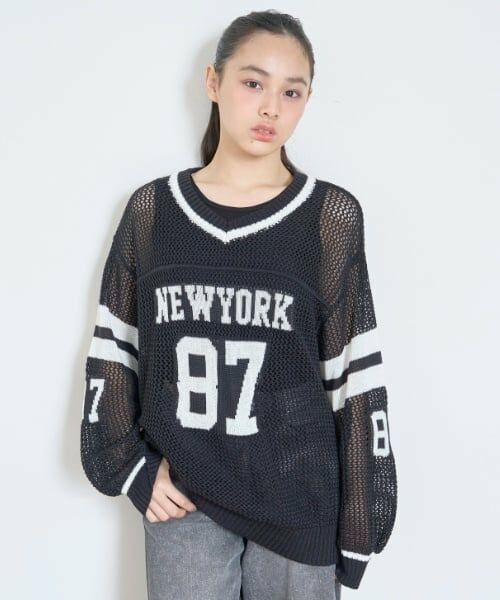 Lovetoxic / ラブトキシック ニット・セーター | 【LTXC】メッシュナンバーニットセット（黒）