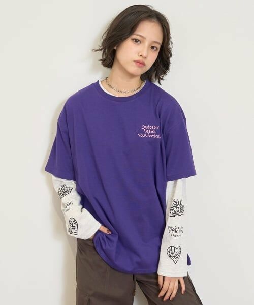 Lovetoxic / ラブトキシック Tシャツ | 【LTXC/速乾】ルーズTシャツレイヤードセット | 詳細4