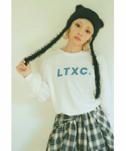 Lovetoxic / ラブトキシック Tシャツ | 【LTXC/速乾】ネオンカラールーズTシャツ（オフ ホワイト）